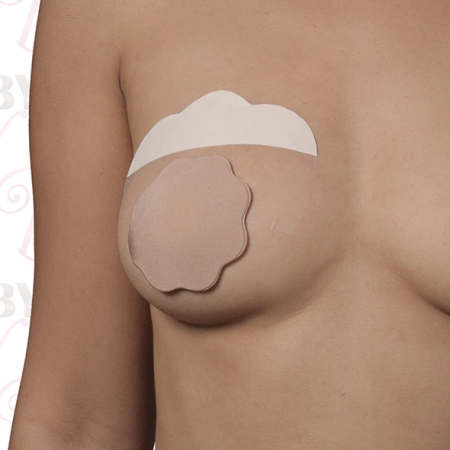 Bye Bra F-H Breast Lift System & Fabric Covers Nude - 3 Pairs