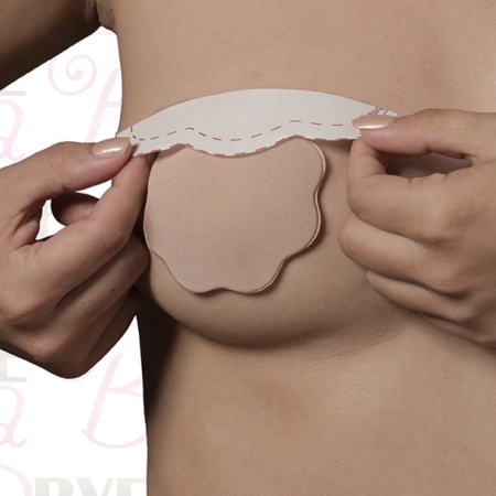 Bye Bra F-H Breast Lift System & Fabric Covers Nude - 3 Pairs