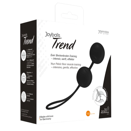 Joydivision Joyballs Trend Duo Black - Anatomical Training System, 3.5 cm