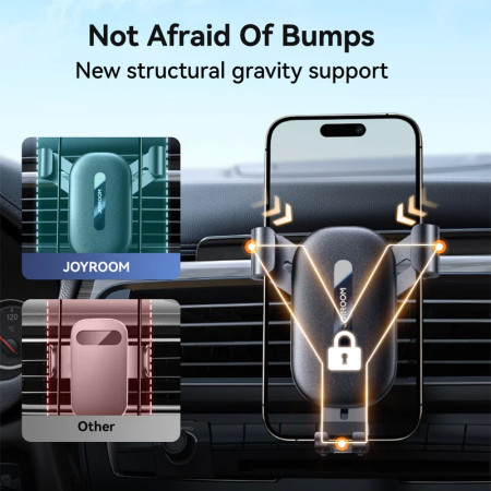 Automobilinis telefono laikiklis Joyroom JR-ZS392 (ventiliacijos) juodas