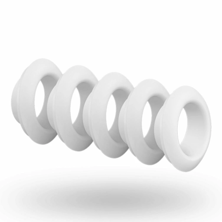 Satisfyer Pro Deluxe Next Generation Replacement Attachments 5-Pack White