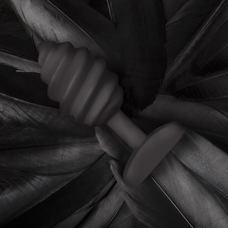 Gvibe Gplug Twist Intimate Silicone Plug with Vibration, 3.9 cm, Black