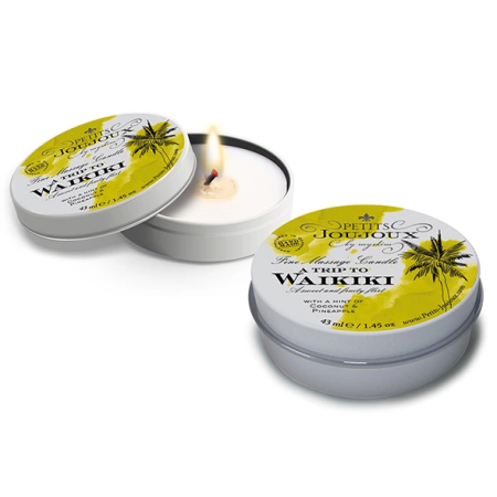 Petits Joujoux Massage Candle Waikiki 33g Coconut Pineapple Aroma