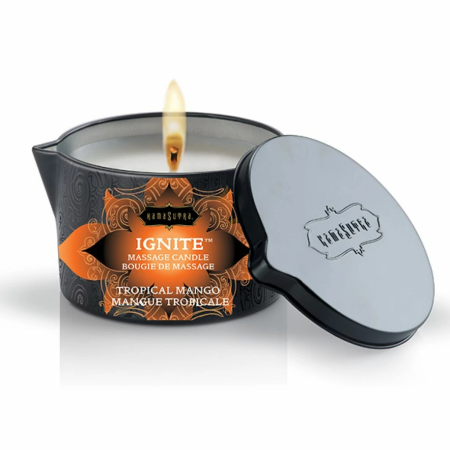 Kama Sutra Ignite Massage Candle Tropical Mango 170g - Moisturizing Oil