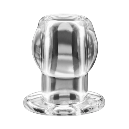 Perfect Fit Tunnel Plug Large Clear - Innovative Hollow Intimate Device