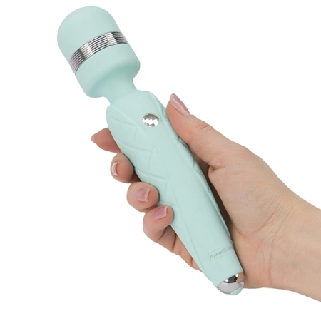 Pillow Talk Cheeky Teal - Rechargeable Silicone Wand Massager