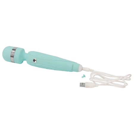 Pillow Talk Cheeky Teal - Rechargeable Silicone Wand Massager