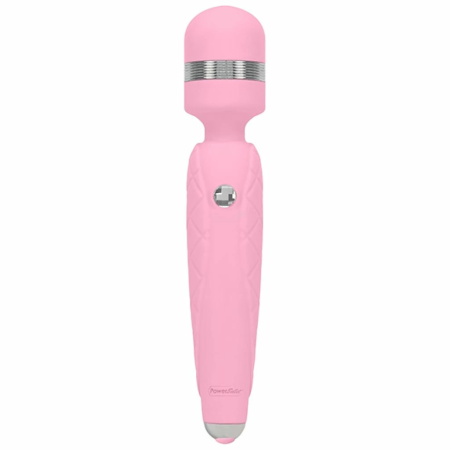 Pillow Talk Cheeky Pink Wand Massager - Rechargeable, Silicone, Wireless