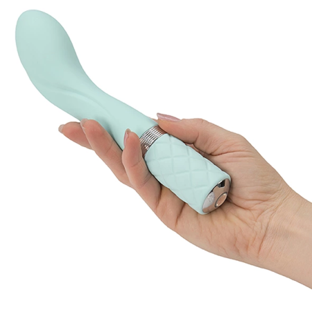 Pillow Talk Sassy Teal - Rechargeable Silicone Intimate Machine, Large Tip