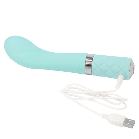 Pillow Talk Sassy Teal - Rechargeable Silicone Intimate Machine, Large Tip