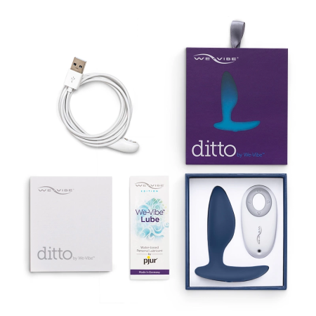We-Vibe Ditto Intimate Plug Midnight Blue - Remote & App Control, Silicone