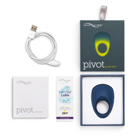 We-Vibe Pivot Vibrating Ring - Flexible Silicone, App Control, Blue