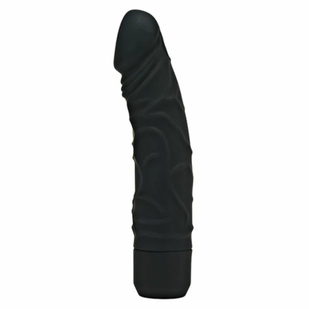 EasyToys Classic Black Silicone Vibrator 19.3cm Waterproof Multi-Speed
