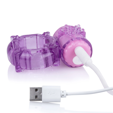 The Screaming O Charged Big O Rechargeable Intimate Ring Purple