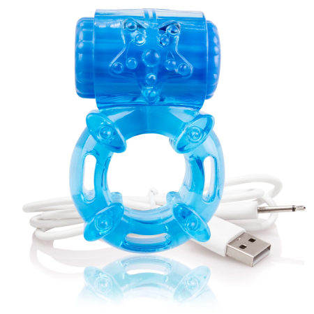 The Screaming O Charged Big O Blue Rechargeable Intimate Ring