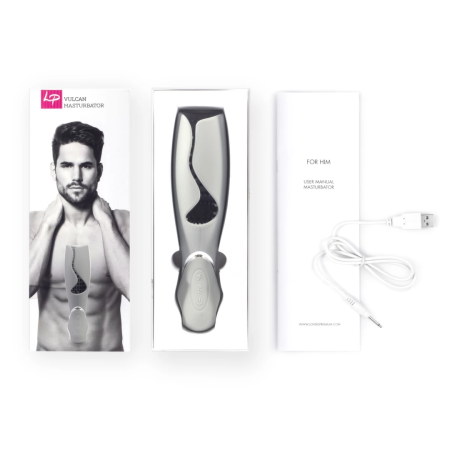 LoversPremium Vulcan Grey Intimate Massage Device, 10 Modes, USB, Waterproof