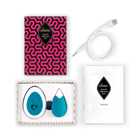 FeelzToys Anna Intimate Remote Vibrating Egg Deep Green, 10 Modes