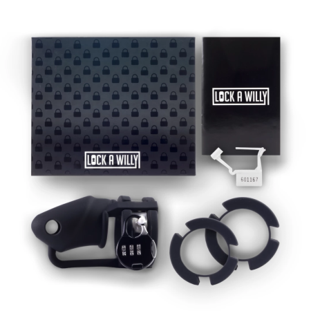 Rimba Lock-a-Willy Adjustable Intimate Chastity System with Number Lock