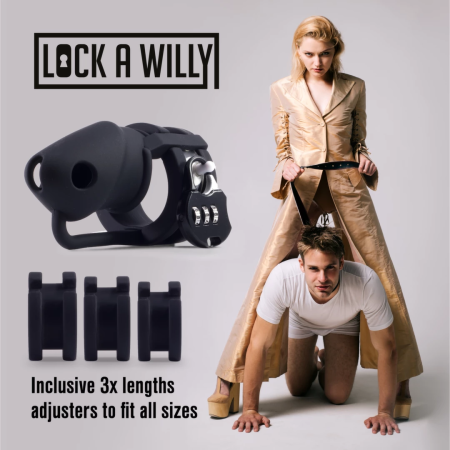 Rimba Lock-a-Willy Adjustable Intimate Chastity System with Number Lock