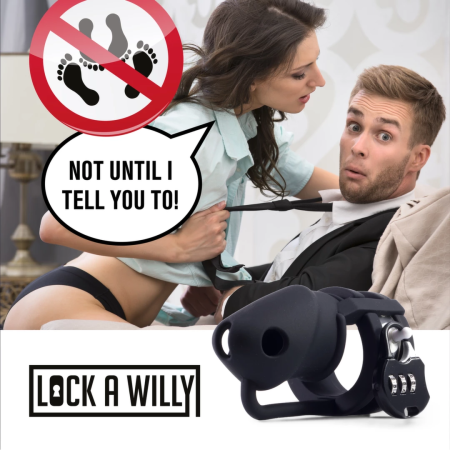 Rimba Lock-a-Willy Adjustable Intimate Chastity System with Number Lock
