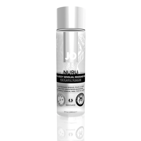 System JO NURU Massage Gel 240ml - Sensual Hydrating Formula