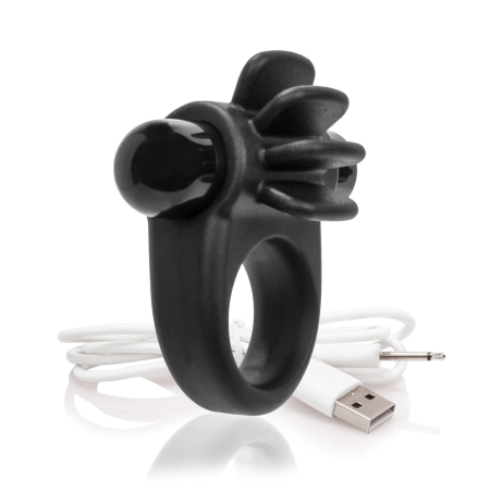 The Screaming O Charged Skooch Black - Rechargeable Silicone Ring