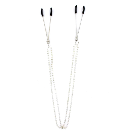 Sportsheets Sincerely Bling Adjustable Nipple Clips 50.8cm Black