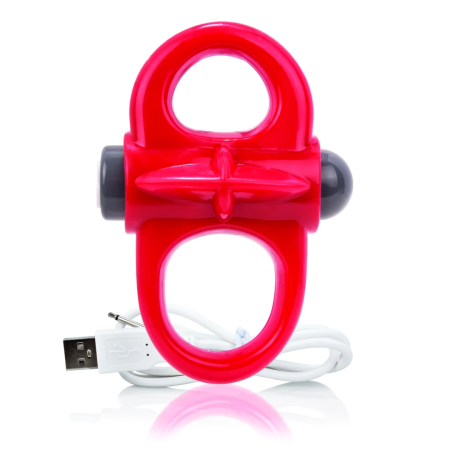 The Screaming O Charged Yoga Red Intimate Fitness Silicone Ring