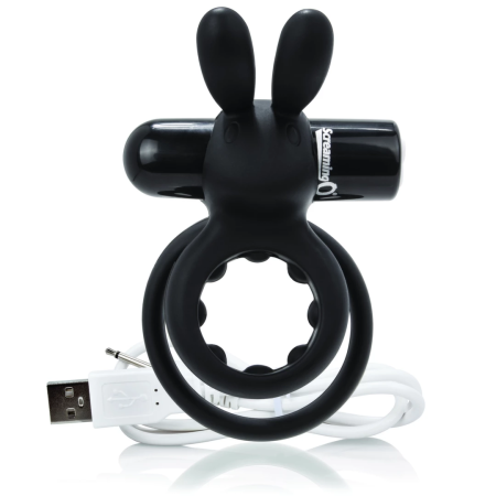The Screaming O Charged Ohare Black Intimate Dual-Ring Silicone Device