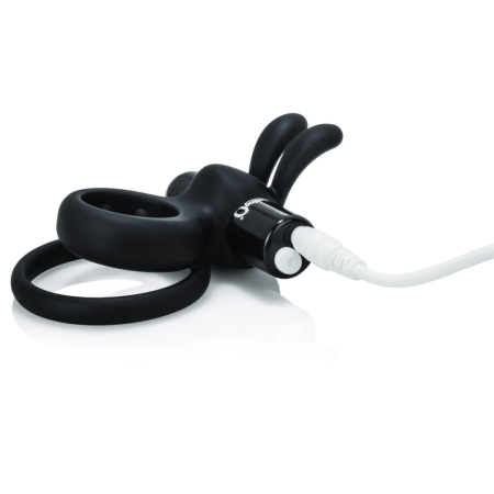 The Screaming O Charged Ohare Black Intimate Dual-Ring Silicone Device