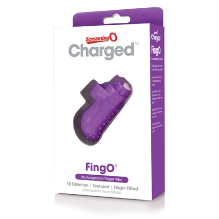 The Screaming O Charged FingO Purple - Rechargeable Finger Massager