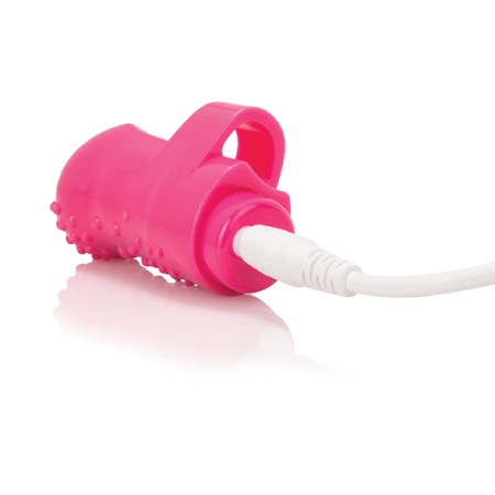 The Screaming O Charged FingO Pink - Compact Finger Massager, 10 Modes
