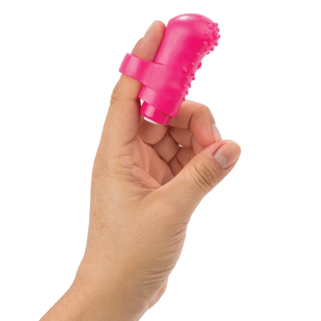 The Screaming O Charged FingO Pink - Compact Finger Massager, 10 Modes
