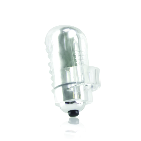 The Screaming O FingO Wavy Clear Finger Vibe, Ergonomic Silicone, Waterproof