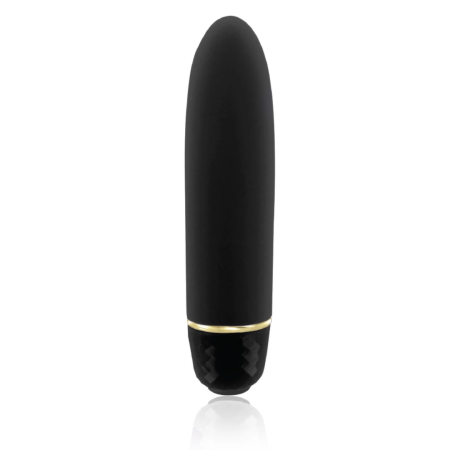 Rianne S Classique Stud Black - Compact Waterproof Intimate Massager 12cm