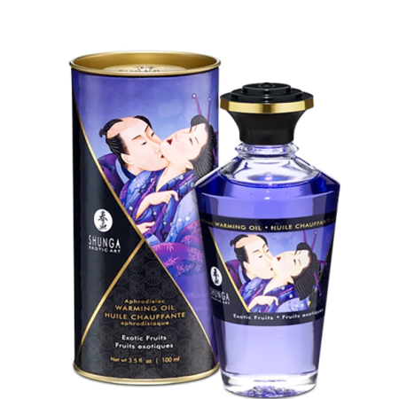 Shunga Aphrodisiac Warming Oil Exotic Fruits 100ml Flavored Formula