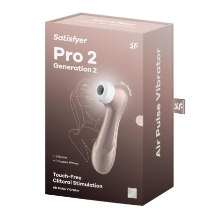 Satisfyer Pro 2 Rose Gold Intimate Air Pulse Device, 11 Modes, Waterproof