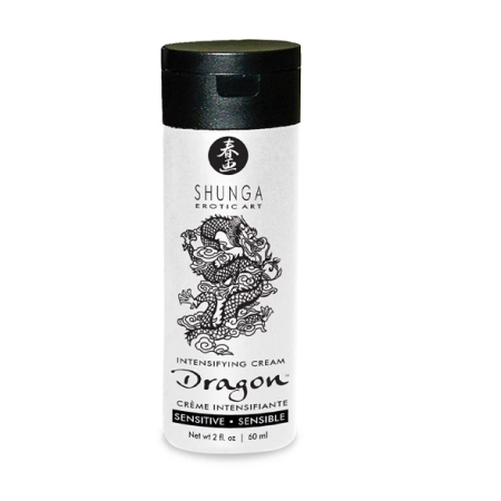 Shunga Dragon Cream Sensitive 60ml - Gentle Sensation Formula