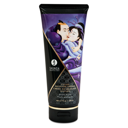 Shunga Massage Cream Exotic Scent 200ml - Silky Moisturizing Formula