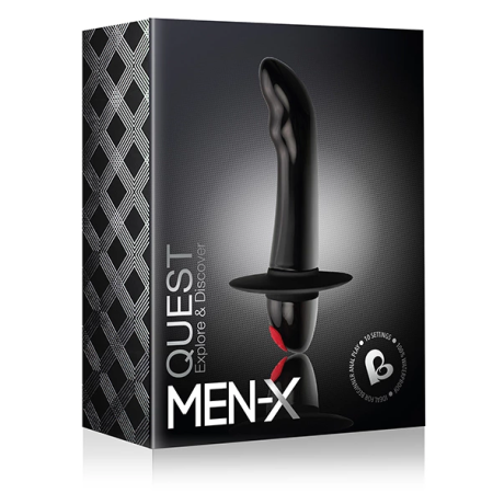 Rocks-Off Quest Black - Compact Intimate Stimulation Device, 10 Modes