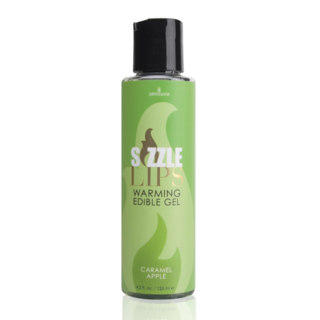 Sensuva Sizzle Lips Edible Warming Gel Caramel Apple 125ml
