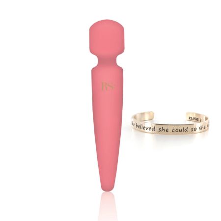 Rianne S Bella Mini Body Wand Coral - Compact Waterproof Massager