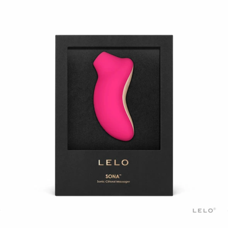 LELO Sona Cerise Sonic Massager - Waterproof, 8 Modes, Rechargeable