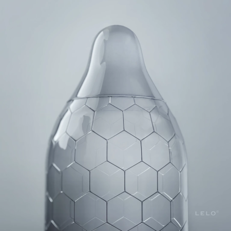 LELO HEX Original Condoms 3-Pack - Hexagonal Structure, 54 mm, Latex