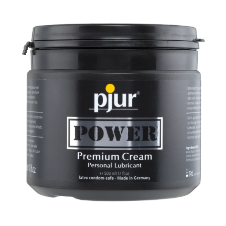 Pjur Power Premium Cream 500 ml - Long-Lasting Hybrid Formula Lubricant