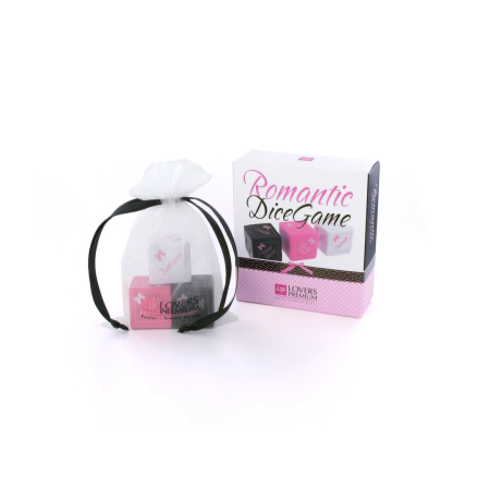 LoversPremium Dice Game Romantic - 3-Piece Set with Storage Pouch