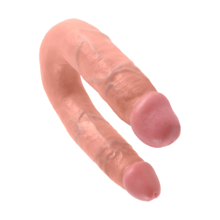King Cock U-Shaped Double Medium Anatomical Model Flesh Tone 13.9 cm