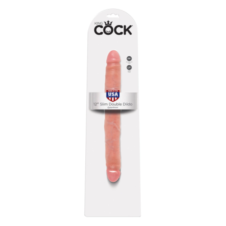 King Cock 12 Inch Slim Double-Sided Intimate Model Flesh Tone