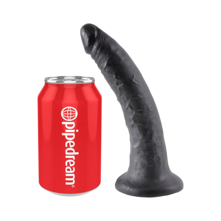 Pipedream King Cock 7 Inch Black - Anatomical Model with Suction Base