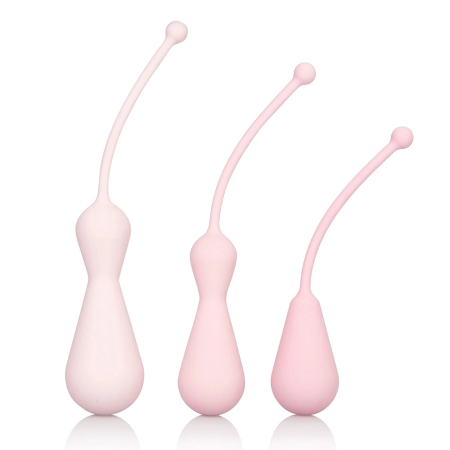 CalExotics Inspire Silicone Weighted Kegel Training Kit Pink 3-Piece
